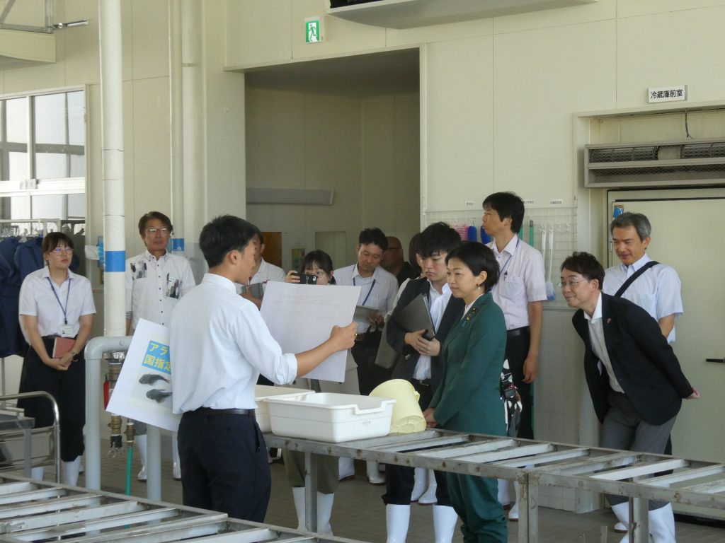学習成果を資料で説明
